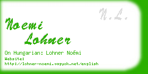 noemi lohner business card